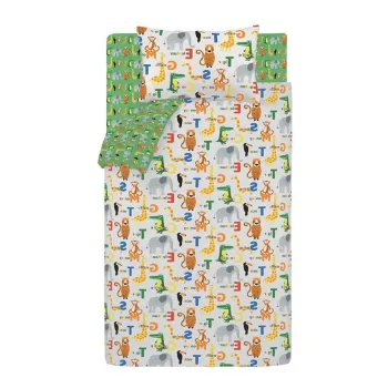 Lenjerie de pat pentru copii pentru pat de o persoana 135x200 cm Animal Magic - Catherine Lansfield imagine