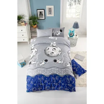 Lenjerie de pat pentru copii pentru pat de o persoana 140x200 cm Space - Mijolnir imagine