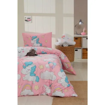 Lenjerie de pat pentru copii pentru pat dublu 200x200 cm Unicornio - Mijolnir imagine