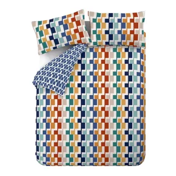 Lenjerie de pat pentru pat dublu 200x200 cm Bryson Geo - Catherine Lansfield imagine