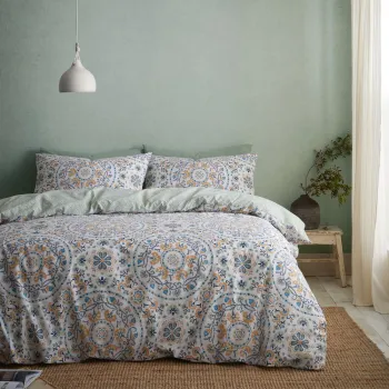 Lenjerie de pat pentru pat dublu 200x200 cm Safiya Mandala - Pineapple Elephant imagine