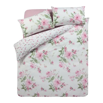 Lenjerie de pat pentru pat dublu cu 3 piese 200x200 cm Avebury Floral aEURCatherine Lansfield imagine