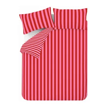 Lenjerie de pat roE(TM)ie/roz pentru pat de o persoanA135x200 cm Stripe Tease aEURSassy B imagine