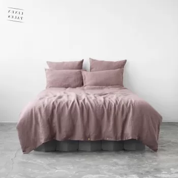 Lenjerie de pat roz din in 200x140 cm - Linen Tales imagine