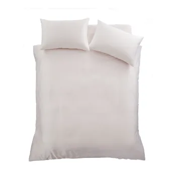 Lenjerie de pat roz din satin pentru pat dublu/extinsa 230x220 cm Silky Soft - Catherine Lansfield imagine