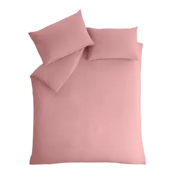 Lenjerie de pat roz pentru pat dublu 200x200 cm So Soft Non-Iron - Catherine Lansfield imagine