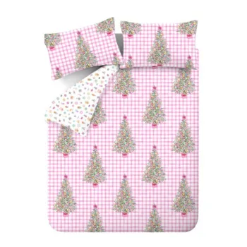 Lenjerie de pat roz pentru pat dublu, extinsa 230x220 cm Sweets and Treats - Catherine Lansfield imagine