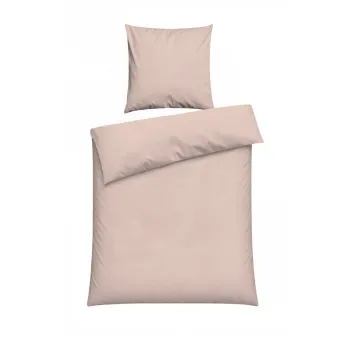 Lenjerie de pat roz prafuit pentru pat de o persoana 200x140 cm Plain - Mijolnir imagine