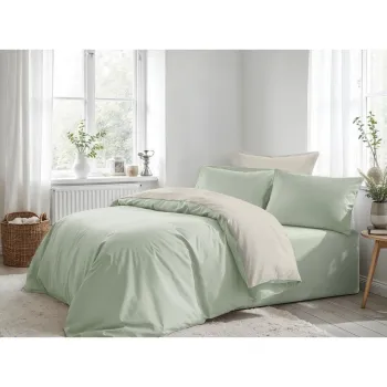 Lenjerie de pat verde-deschis pentru pat de o persoana 200x140 cm - Mijolnir imagine
