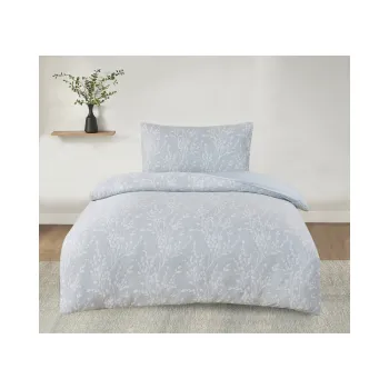 Lenjerie de pat verde din jacquard pentru pat de o persoana 140x200 cm Boston - My House imagine