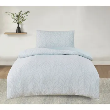 Lenjerie de pat verde din jacquard pentru pat de o persoana 140x200 cm Florida - My House imagine