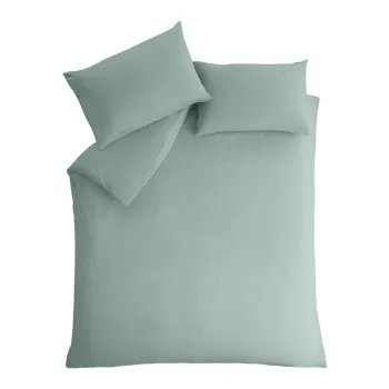 Lenjerie de pat verde pentru pat dublu/extinsa 260x220 cm So Soft Non-Iron - Catherine Lansfield imagine