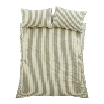 Lenjerie de pat verde pentru pat dublu/extinsAcu 3 piese 230x220 cm Cotton Rich Woven Stripe aEURPineapple Elephant imagine