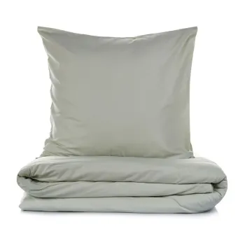 Lenjerie de pat verde salvie pentru pat de o persoana 200x140 cm Plain - Mijolnir imagine