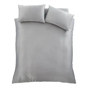 Lenjerie gri pentru pat dublu 200x200 cm Silky Soft - Catherine Lansfield imagine
