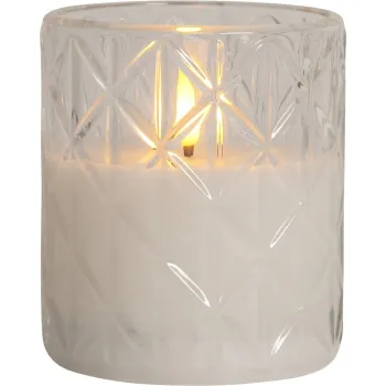 Lumanare LED cu baterii (inaltime 10 cm) Flamme Romb - Star Trading imagine