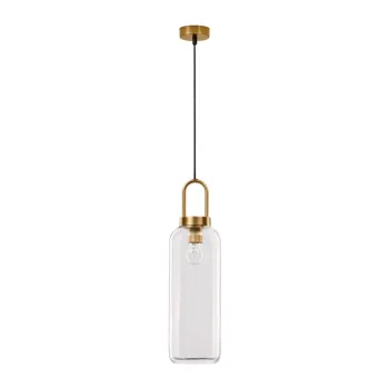 Lustra alamie din sticla cu abajur din sticla o 15,5 cm Irvine - Nova Luce imagine
