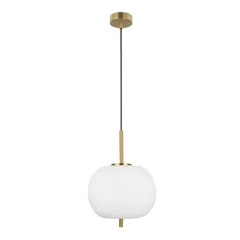 Lustra alba/alamie din sticla o 30 cm Lato - Nova Luce imagine