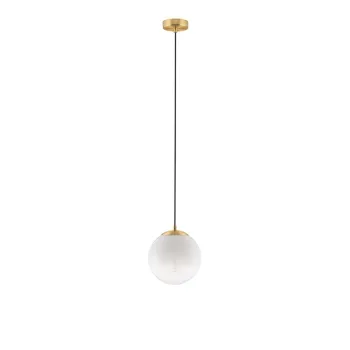 Lustra alba/aurie din sticla o 20 cm Vita - Nova Luce imagine