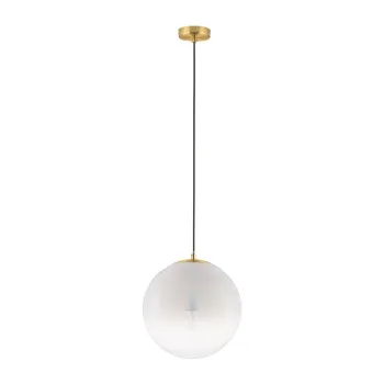 Lustra alba/aurie din sticla o 30 cm Vita - Nova Luce imagine