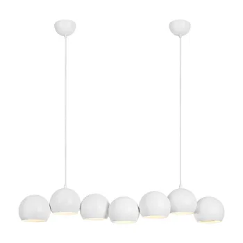 Lustra alba cu abajur din metal Cupolo - Markslojd imagine