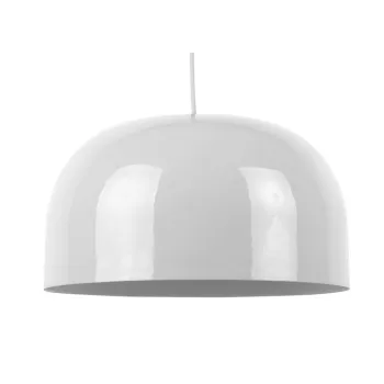Lustra alba cu abajur din metal o 40 cm Dome - Leitmotiv imagine