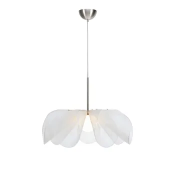 Lustra alba cu abajur din sticla o 75 cm Styrka - Markslojd imagine