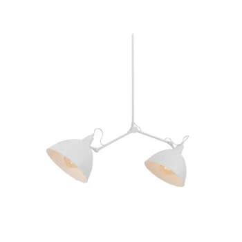 Lustra alba cu abajur metalic 104x104 cm Coben - CustomForm imagine