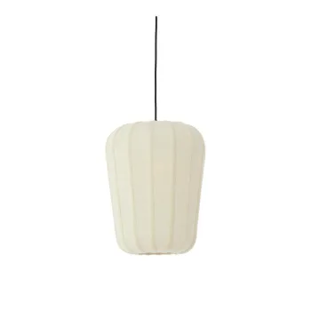 Lustra alba cu abajur textil o 10 cm Bibury - Light & Living imagine