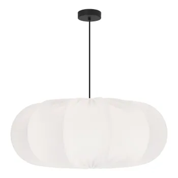 Lustra alba cu abajur textil o 52 cm Cafee - Candellux Lighting imagine