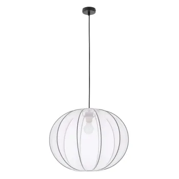 Lustra alba cu abajur textil o 52 cm Mellow - Candellux Lighting imagine