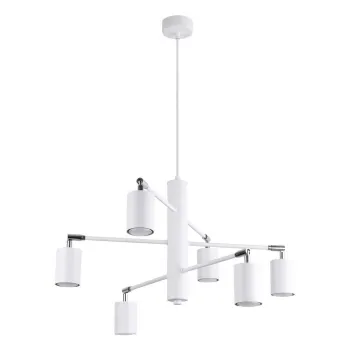 Lustra alba din metal Virta - Sollux imagine