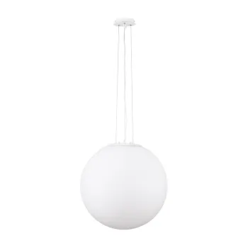 Lustra alba din sticla o 50 cm Nevoso - Nova Luce imagine