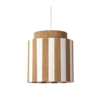 Lustra alba/in culoare naturala cu tapiterie din franghie o 30 cm Vienna Stripes - Leitmotiv imagine