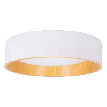 Lustra alba-in culoare naturala LED o 40 cm Lazio - Candellux Lighting imagine