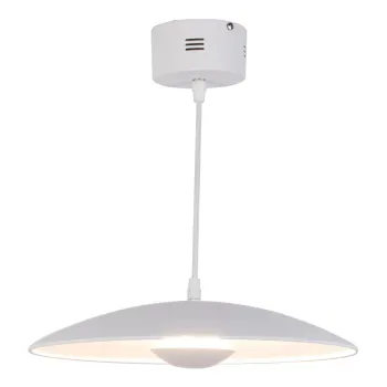 Lustra alba LED cu abajur din metal Lund - Candellux Lighting imagine