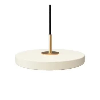 Lustra alba LED cu abajur din metal o 15 cm Asteria Micro - UMAGE imagine