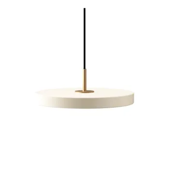 Lustra alba LED cu abajur din metal o 31 cm Asteria Mini - UMAGE imagine