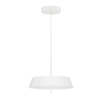 Lustra alba LED cu intensitate reglabila din aluminiu o 45 cm Velio - Nova Luce imagine