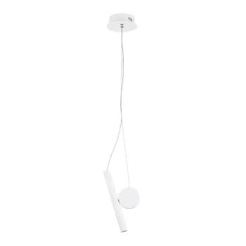 Lustra alba LED din aluminiu o 23,5 cm Vero - Nova Luce imagine