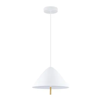 Lustra alba LED din metal cu abajur din metal o 40 cm Oros - Nova Luce imagine