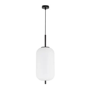 Lustra alba/neagra din sticla o 22 cm Lato - Nova Luce imagine