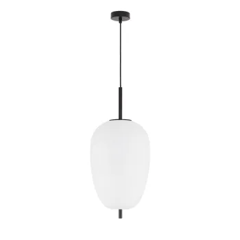 Lustra alba/neagra din sticla o 27 cm Lato - Nova Luce imagine