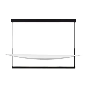 Lustra alba/negru-mat LED cu intensitate reglabila din aluminiu Diona - Nova Luce imagine