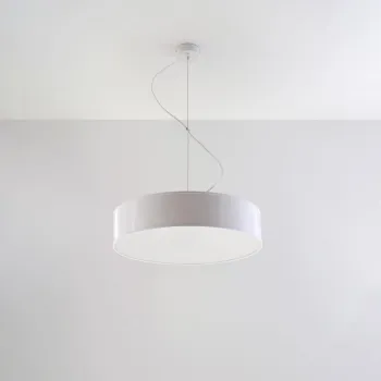 Lustra alba o 45 cm Atis - Nice Lamps imagine