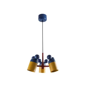 Lustra albastra cu abajur din metal Mouse II - GTV imagine