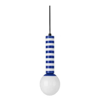 Lustra albastra din metal o 12 cm Rayado Retro - Leitmotiv imagine