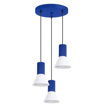 Lustra albastra din metal o 30 cm Niru - Sollux imagine