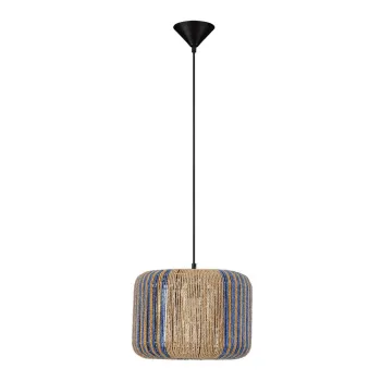 Lustra albastra/in culoare naturala cu tapiterie din franghie o 33 cm Abby - Nova Luce imagine