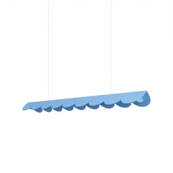 Lustra albastru-deschis LED din aluminiu BISCUIT - Thoro imagine
